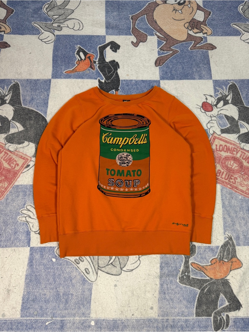 Andy Warhol Campbells soup can crewneck